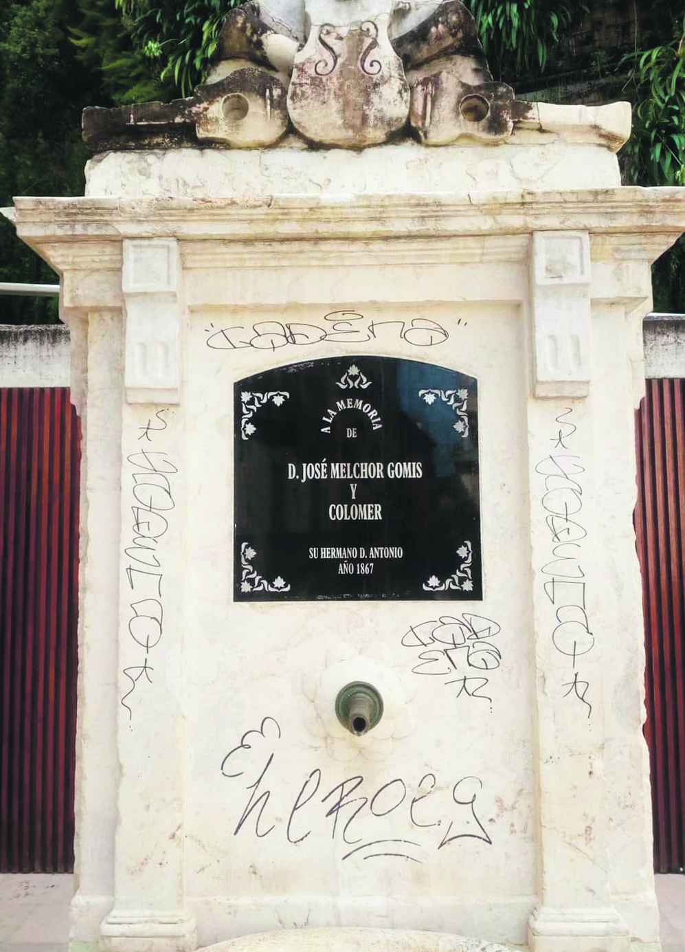 Pintades al patrimoni local signades pel vandalisme El Periòdic d'Ontinyent - Noticies a Ontinyent