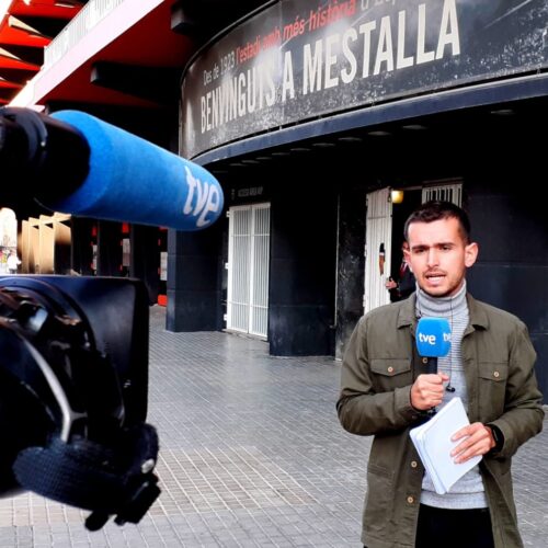 Miguel Francés, el jove periodista que fa els primers passos davant les càmeres de RTVE
