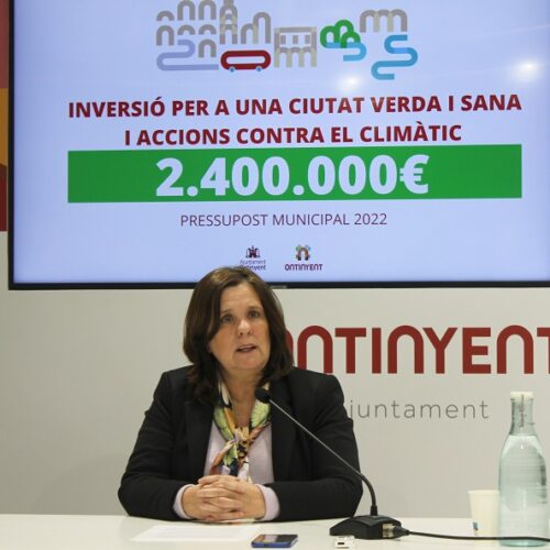Ontinyent invertirà 2,4 milions d’euros en 2022 a polítiques mediambientals