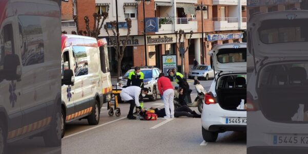Un accident en l’avinguda d’Albaida deixa una dona ferida