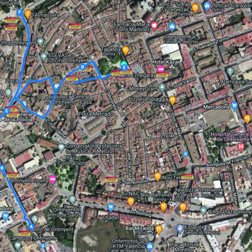 Google Maps recoge 24 espacios de la Memoria Democrática de Ontinyent