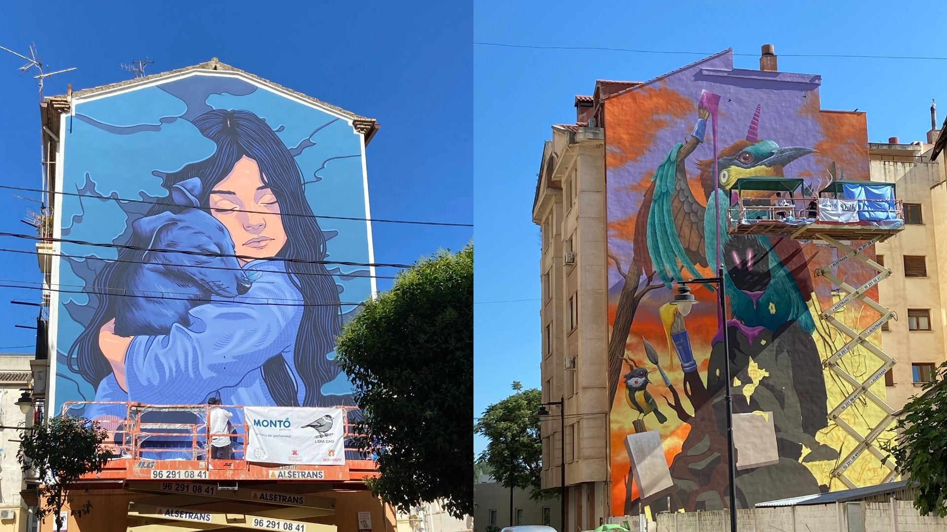 Els murals dels cinc artistes internacionals ultimen detalls El Periòdic d'Ontinyent - Noticies a Ontinyent