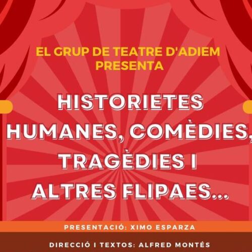 Ajornada l’obra de teatre d’ADIEM que estava prevista hui a l’Echegaray