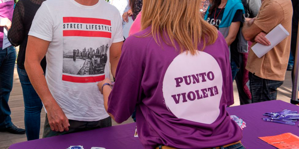 Un Punto Violeta para asistir y concienciar sobre la violencia y los abusos en Fiestas