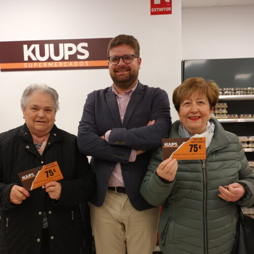 Kuups Supermercados regala dos vales de compra de 75€ cada uno
