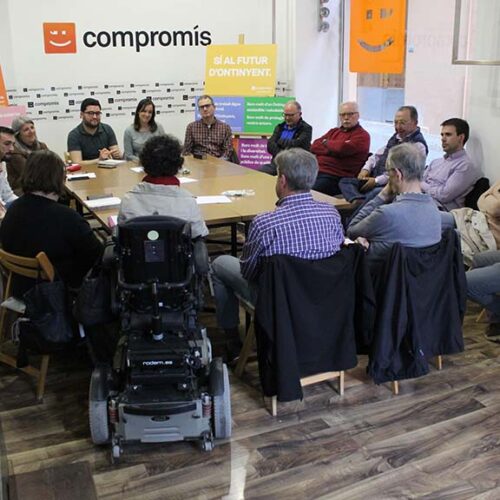 Compromís trabaja las propuestas para una nueva política sociosanitaria en Ontinyent con las entidades del sector