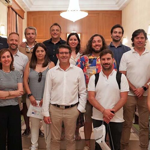 Ontinyent recibe a la delegación portuguesa participante del proyecto europeo “DigiMusi” con la escuela de música Ad Libitum