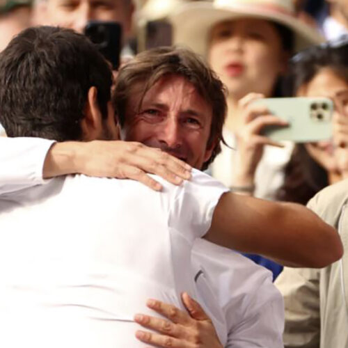 La emoción de Ferrero con su pupilo Carlos Alcaraz