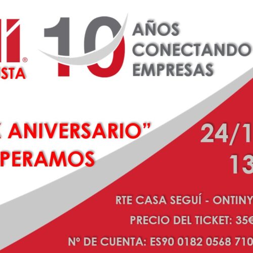 BNI Conquista Celebra su Décimo Aniversario en Ontinyent