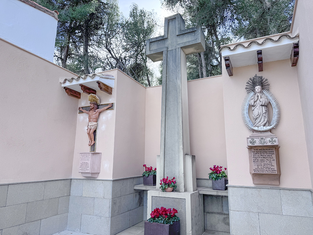 Així és la reproducció del Crist de l'Agonia al Cementeri El Periòdic d'Ontinyent - Noticies a Ontinyent