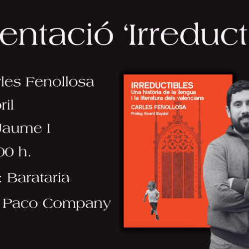 Carles Fenollosa presenta ‘Irreductibles’ al club de lectura Barataria