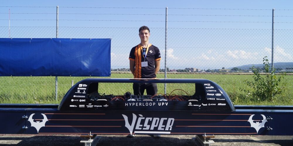 Un jove ontinyentí dissenya el vehicle del futur i guanya l’European Hyperloop Week