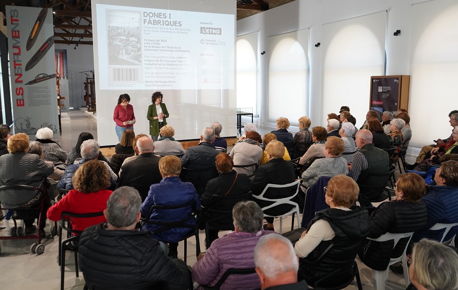 Presenten un audiovisual amb testimonis de treballadores del tèxtil en el segle XX a la Vall d'Albaida El Periòdic d'Ontinyent - Noticies a Ontinyent