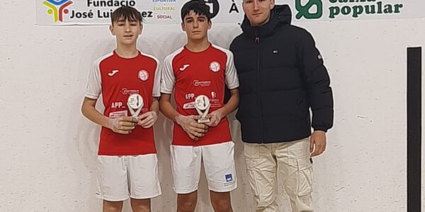 El Club Pilota Ontinyent, subcampió aleví i infantil en raspall