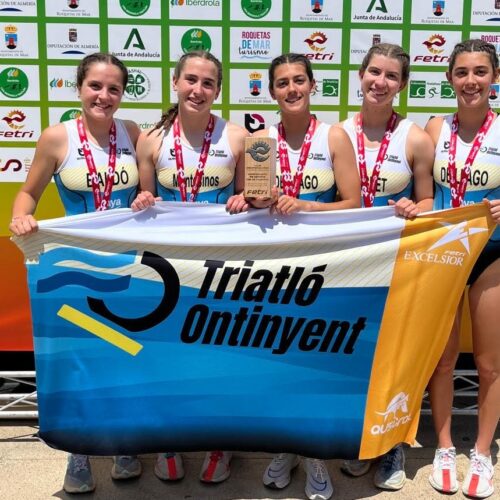 El Triatló Ontinyent guanya la plata en el Campionat d’Espanya de Roquetas de Mar