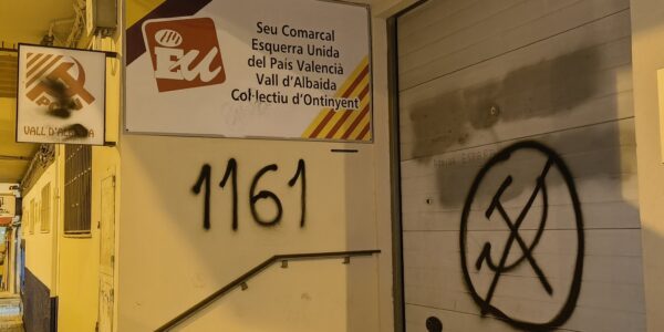 Atac feixista a la seu d’EUPV Ontinyent
