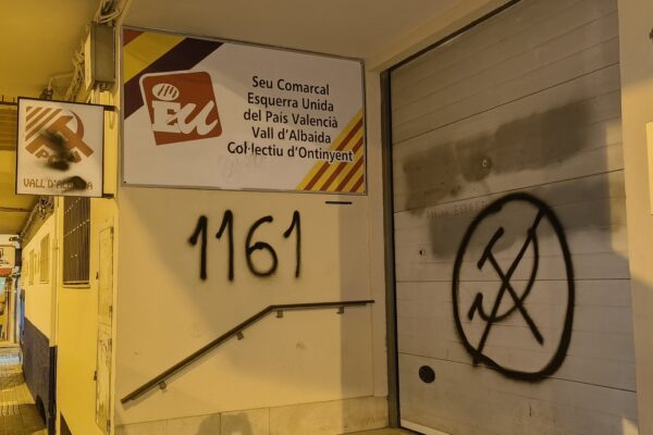 Ataque fascista en la sede de EUPV Ontinyent