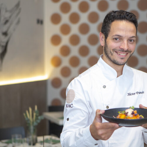 Héctor Francés presenta su tomate con helado de naranja