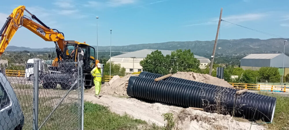 Ontinyent executa obres antiinundacions al polígon industrial Casa Balones